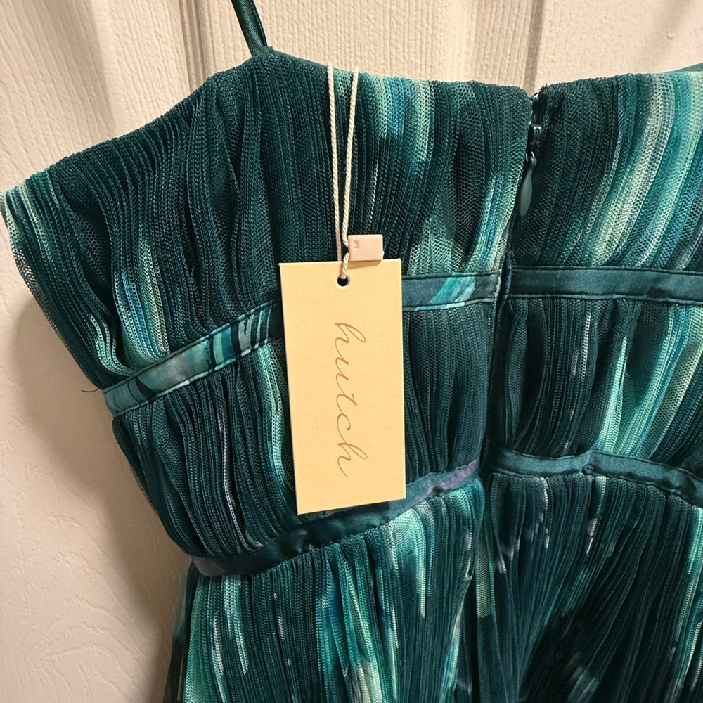 Hutch - Lanza Gown in Teal Breezy Bloom - NWT - Size 2 - Picture 11 of 13